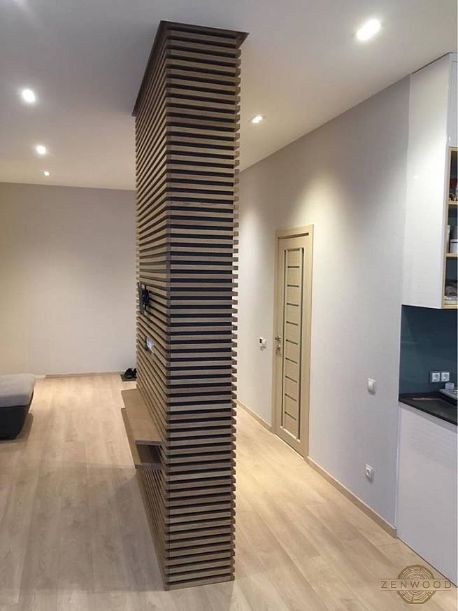 Декор стін горизонтальними рейками - Київ | ZenWood