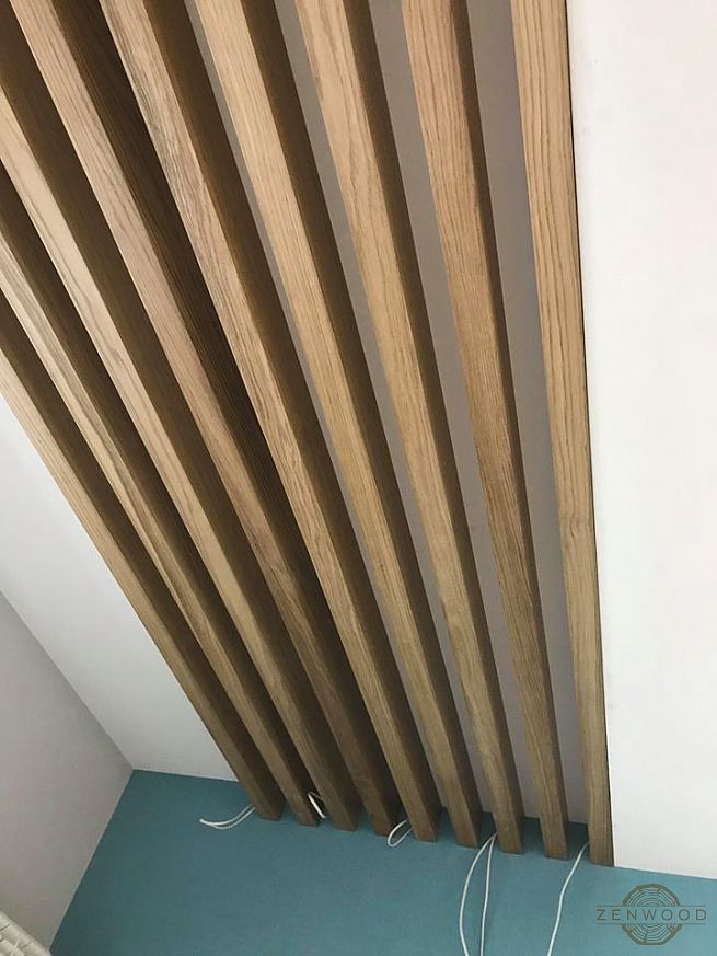 Декор потолка деревянным брусом - Киев | ZenWood