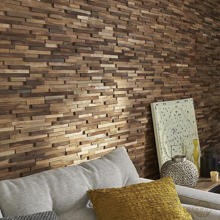 Декор стін з асиметричних дощок - Київ | ZenWood