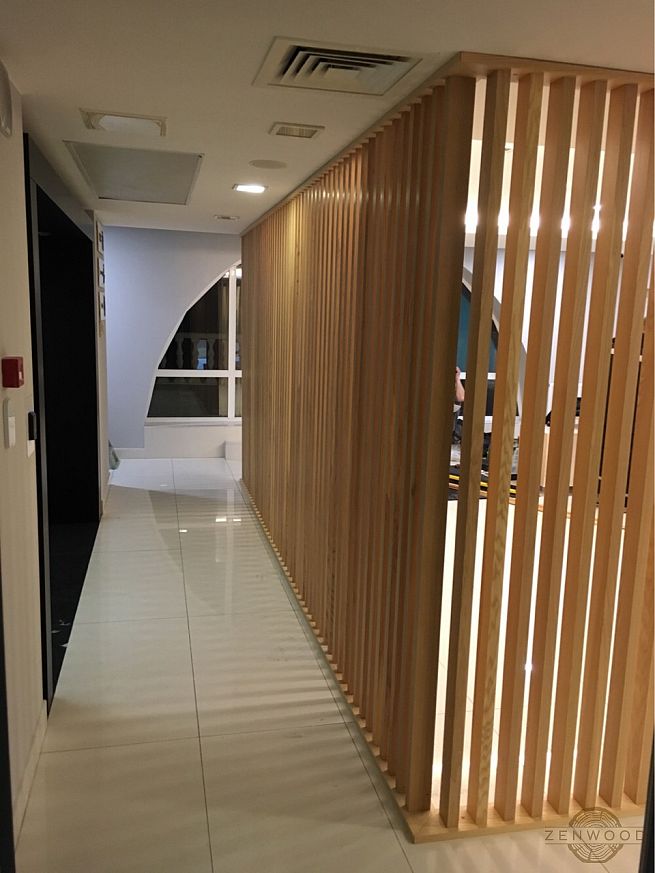 Перегородка зонування вертикальним брусом - Київ | ZenWood