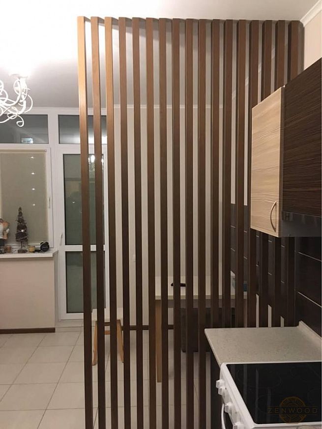 Перегородка зонування вертикальним брусом - Київ | ZenWood