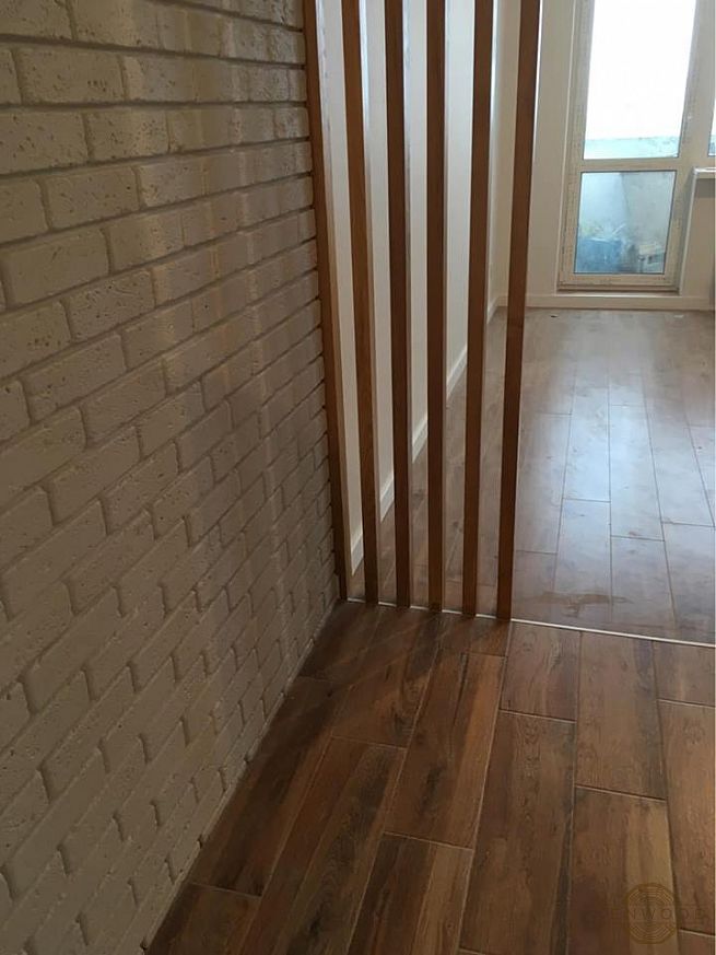 Перегородка зонування вертикальним брусом - Київ | ZenWood