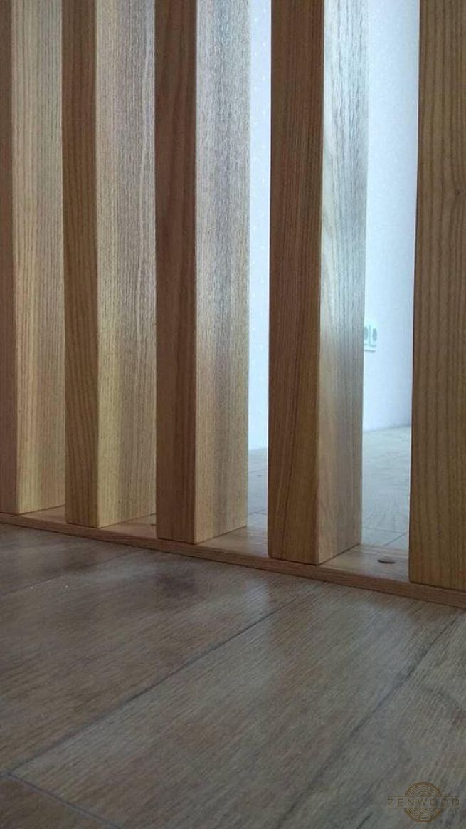 Перегородка зонування вертикальним брусом - Київ | ZenWood