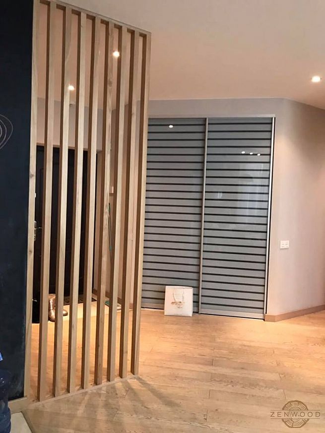 Перегородка зонування вертикальним брусом - Київ | ZenWood