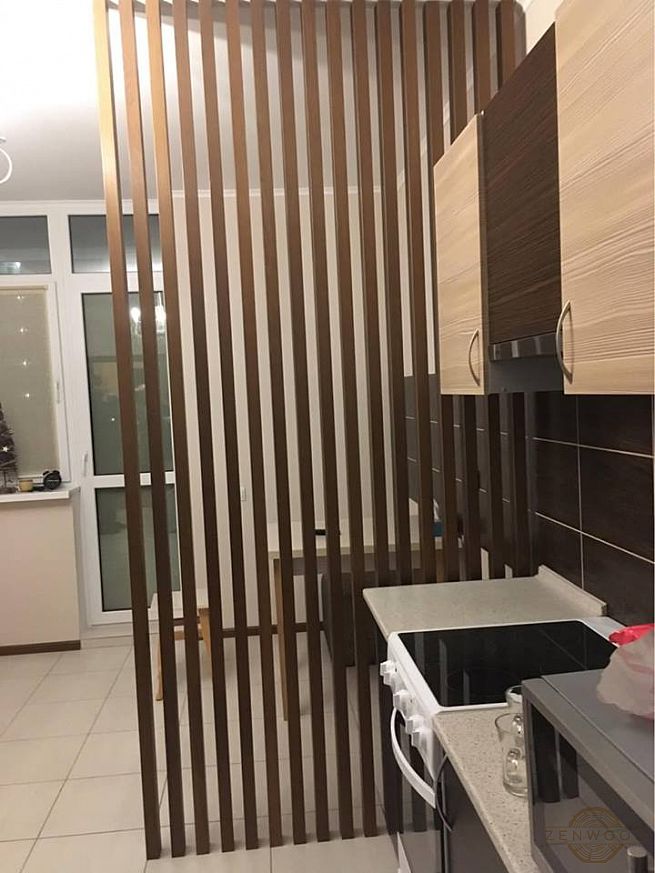 Перегородка зонування вертикальним брусом - Київ | ZenWood