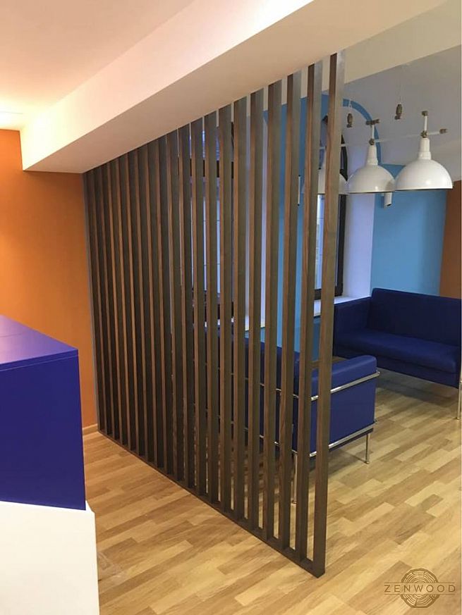 Перегородка зонування вертикальним брусом - Київ | ZenWood