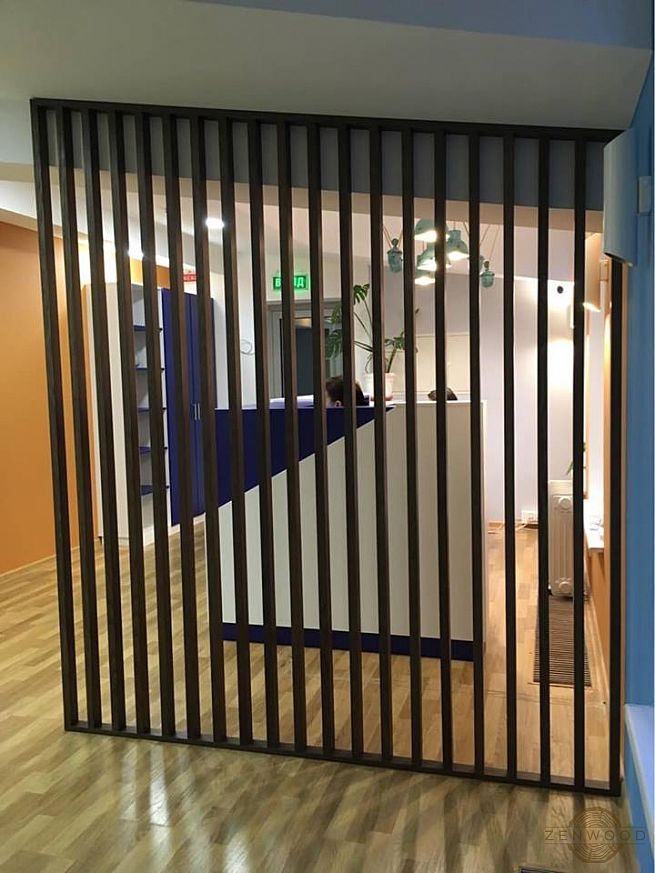 Перегородка зонування вертикальним брусом - Київ | ZenWood