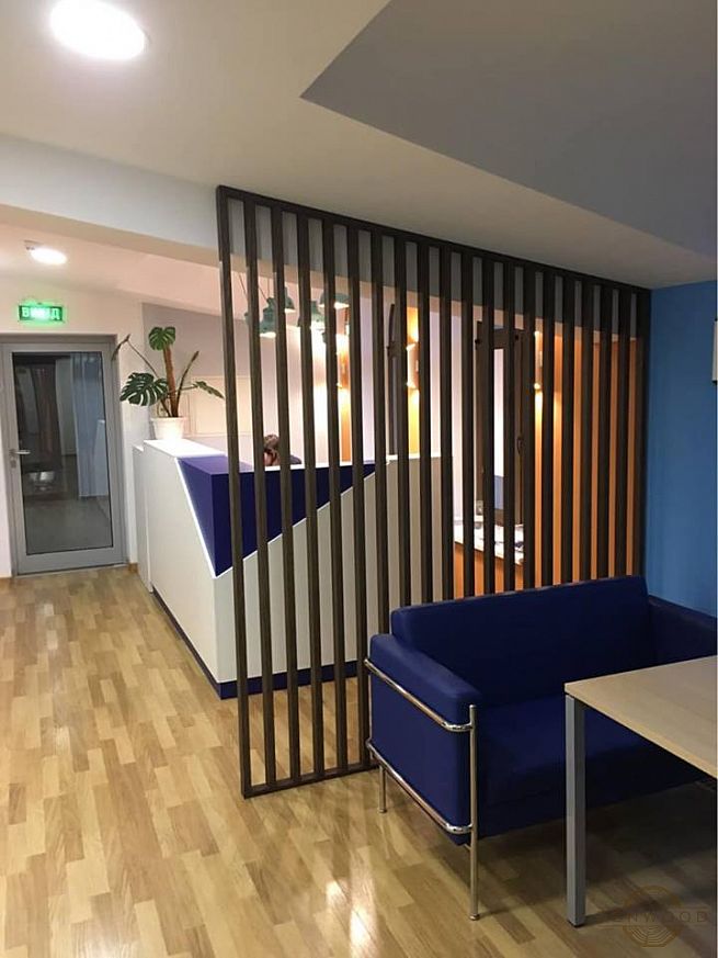 Перегородка зонування вертикальним брусом - Київ | ZenWood