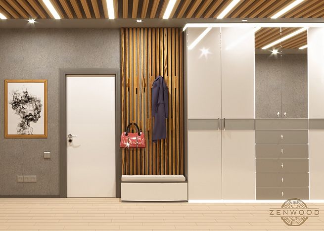 Forte - Вешалка со средними выдвижными крючками - Киев | ZenWood