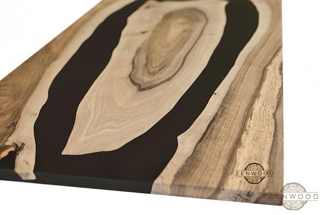 Столи з епоксидної смоли і дерева - Київ | ZenWood