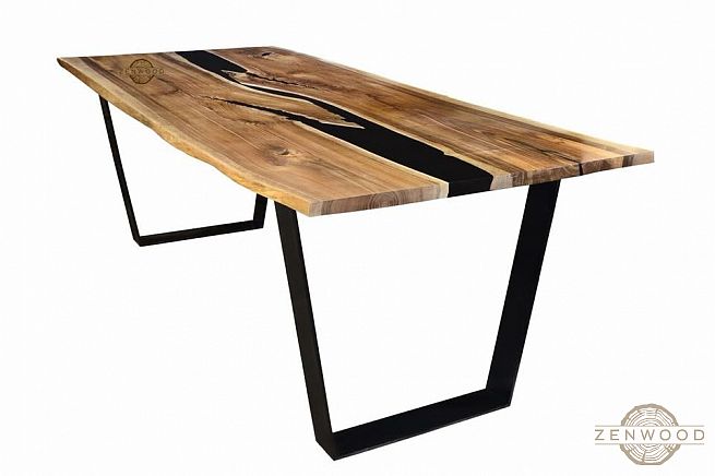 Столи з епоксидної смоли і дерева - Київ | ZenWood