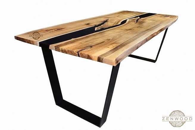 Столи з епоксидної смоли і дерева - Київ | ZenWood