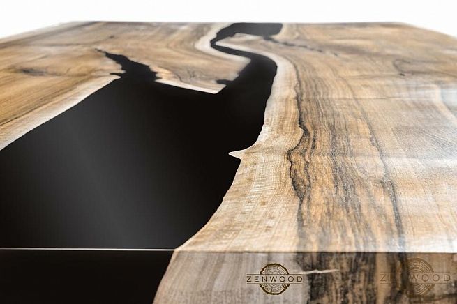 Столи з епоксидної смоли і дерева - Київ | ZenWood