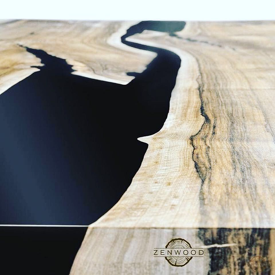 Столи з епоксидної смоли і дерева - Київ | ZenWood