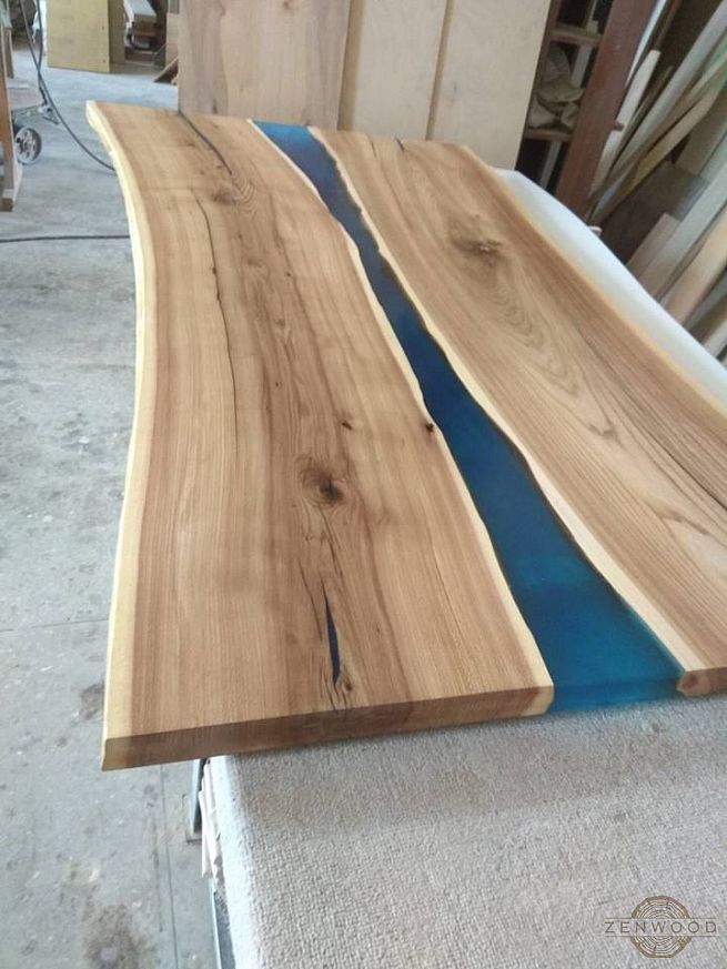 Столи з епоксидної смоли і дерева - Київ | ZenWood