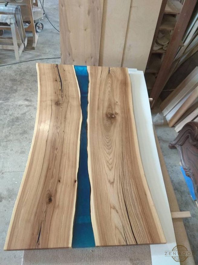 Столи з епоксидної смоли і дерева - Київ | ZenWood