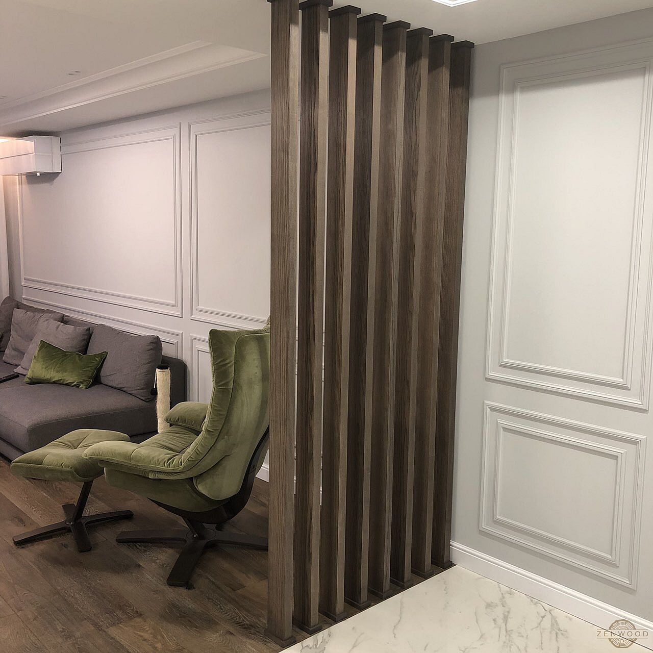 Перегородка зонування вертикальним брусом - Київ | ZenWood