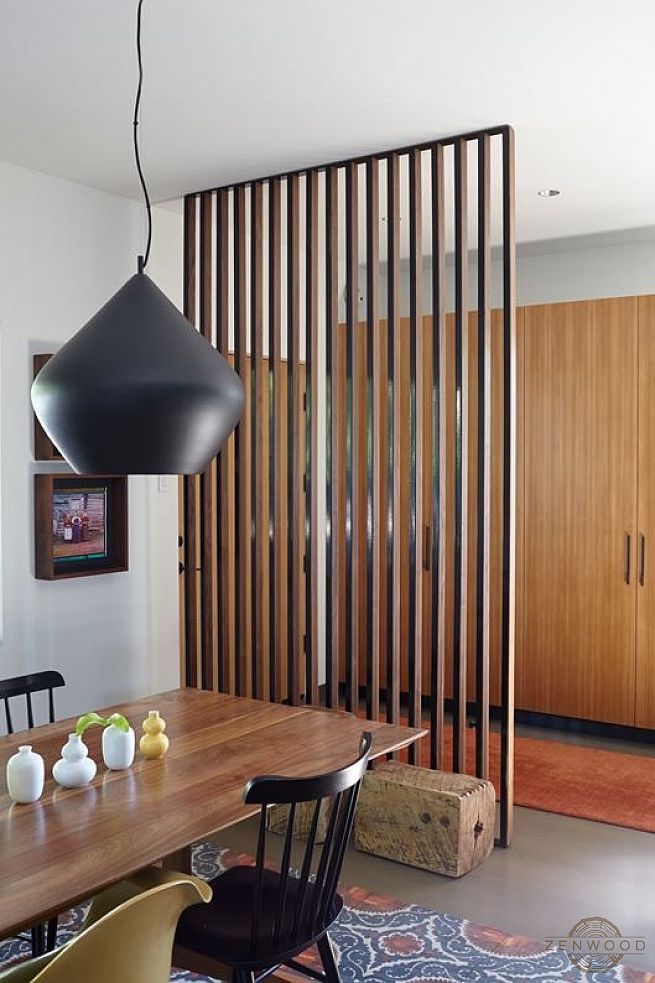 Перегородка зонування вертикальним брусом - Київ | ZenWood