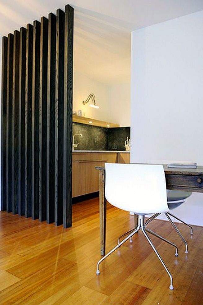 Перегородка зонування вертикальним брусом - Київ | ZenWood