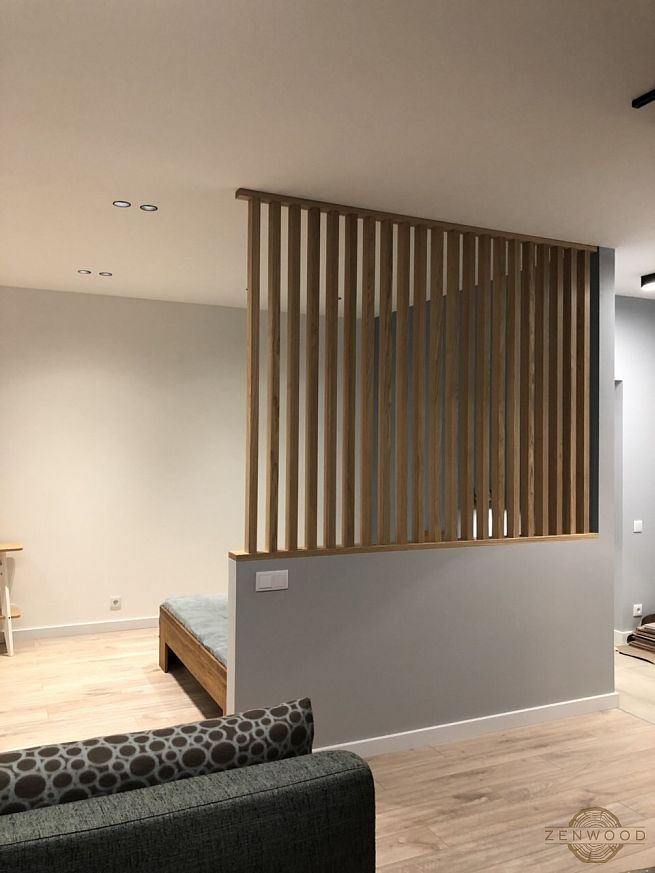 Перегородка зонування вертикальним брусом - Київ | ZenWood