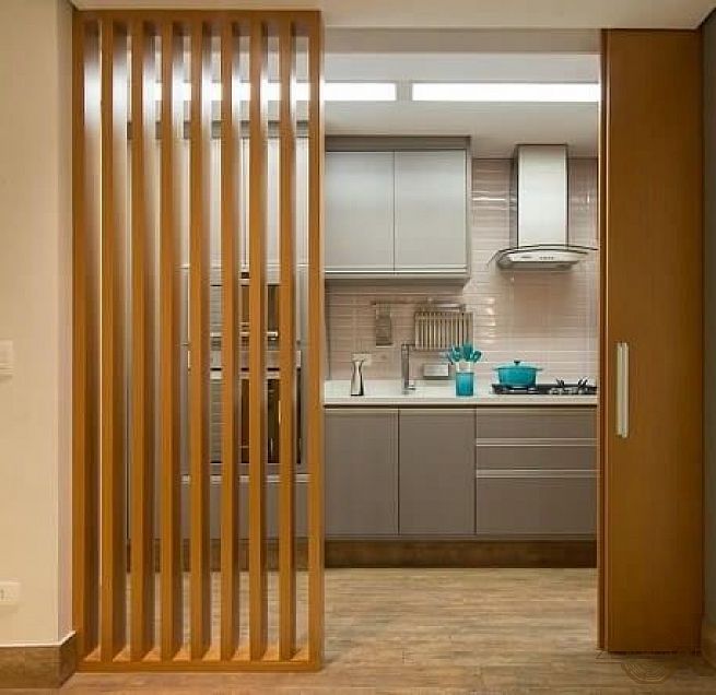 Перегородка зонування вертикальним брусом - Київ | ZenWood