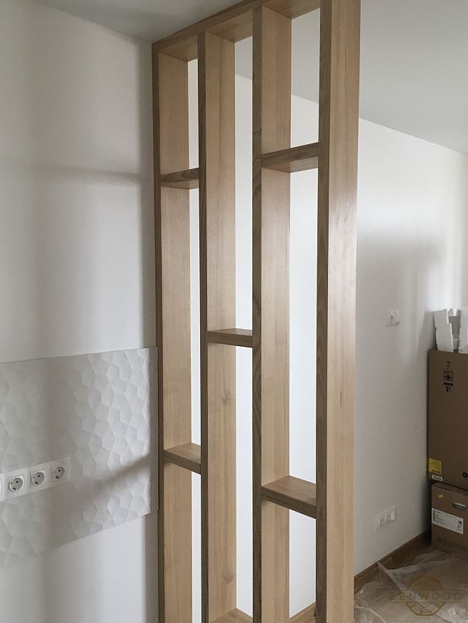 Перегородка зонування з полицями - Київ | ZenWood