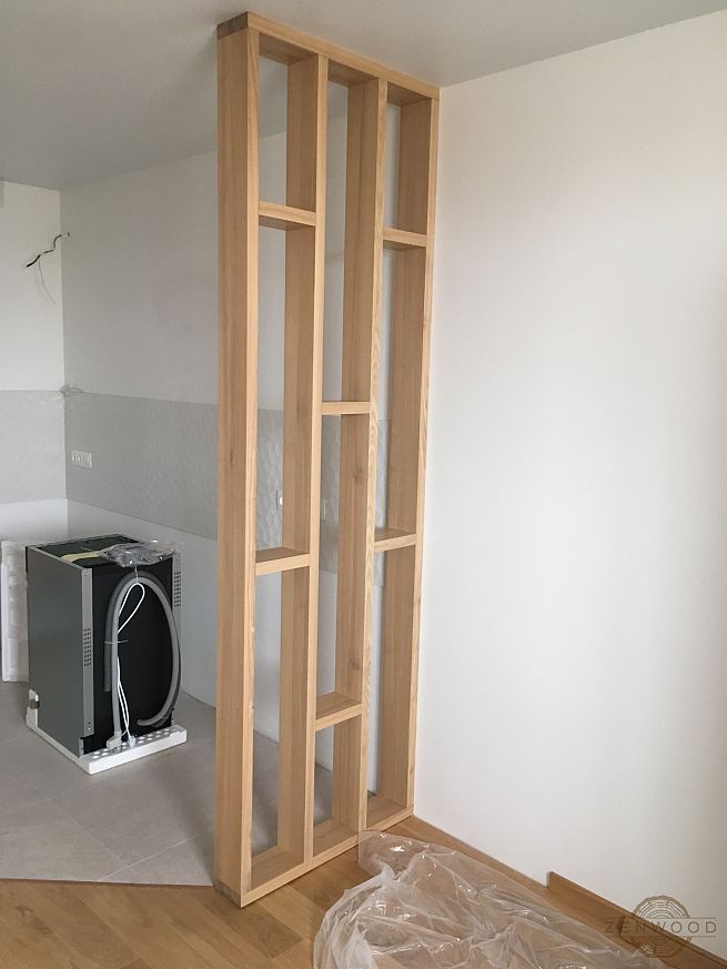 Перегородка зонування з полицями - Київ | ZenWood