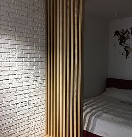 Зонування алькову брусом - Київ | ZenWood