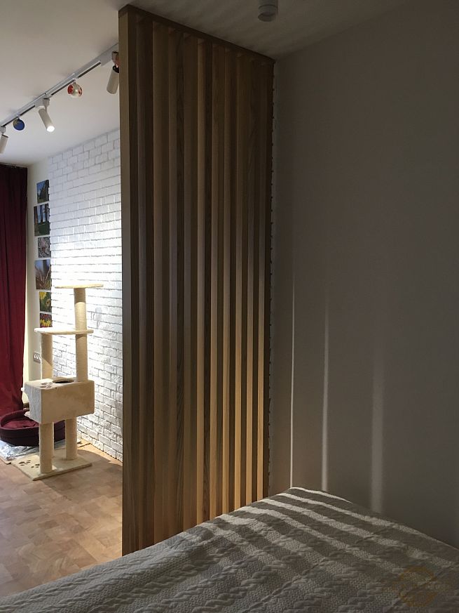 Перегородка зонування вертикальним брусом - Київ | ZenWood