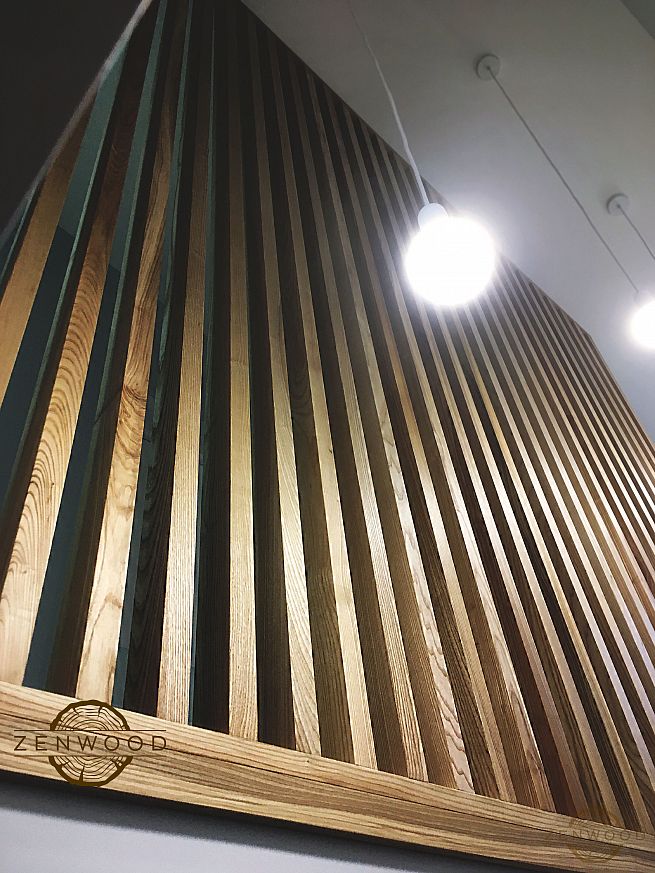 Перегородка зонування вертикальним брусом - Київ | ZenWood