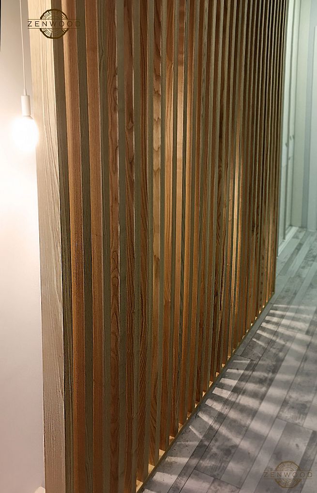 Перегородка зонування вертикальним брусом - Київ | ZenWood
