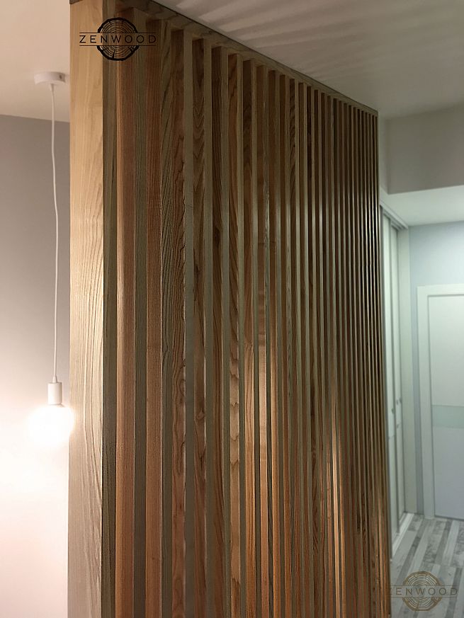 Перегородка зонування вертикальним брусом - Київ | ZenWood