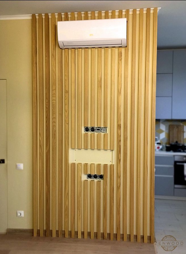 Декор стін вертикальними рейками - Київ | ZenWood