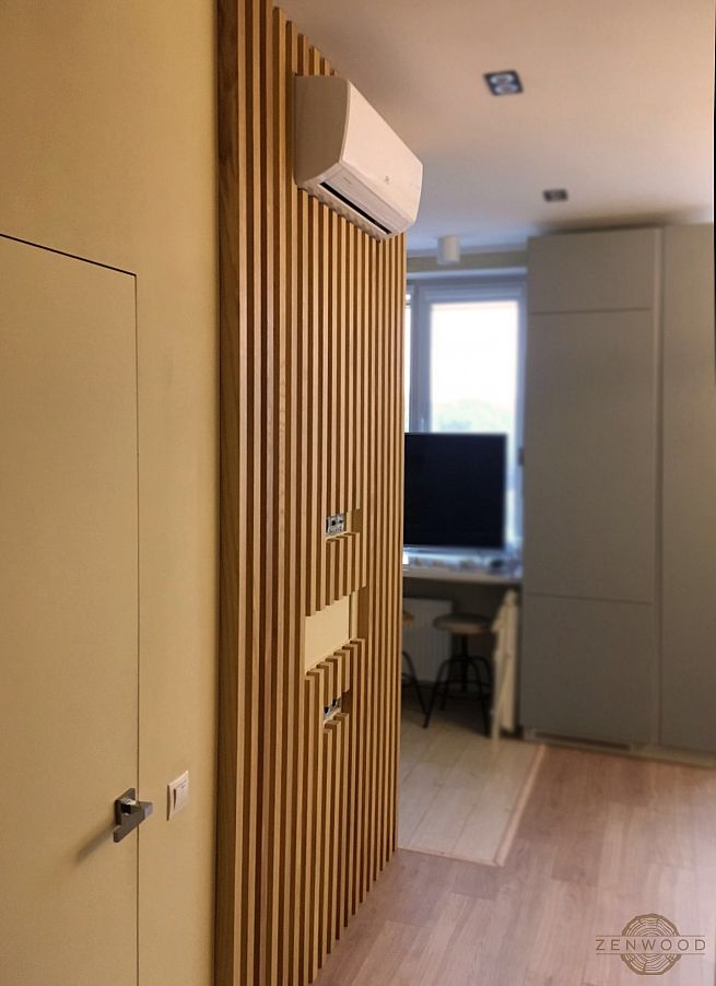 Декор стін вертикальними рейками - Київ | ZenWood