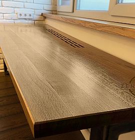 Дубовий кутовий стіл для навчання - Київ | ZenWood