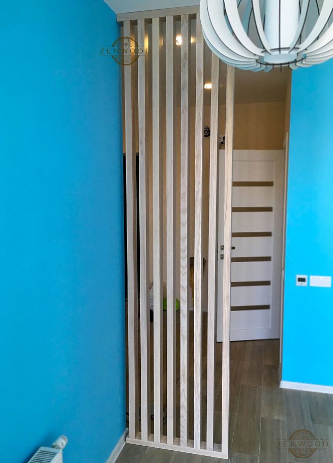 Перегородка зонування вертикальним брусом - Київ | ZenWood