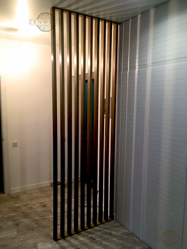 Перегородка зонування вертикальним брусом - Київ | ZenWood