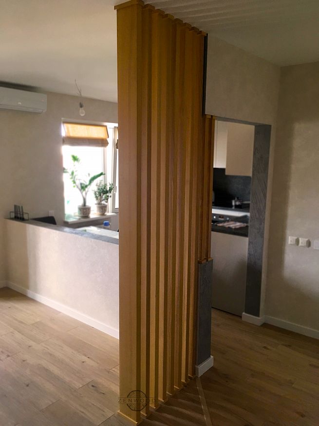 Перегородка зонування вертикальним брусом - Київ | ZenWood