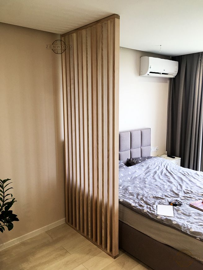 Перегородка зонування вертикальним брусом - Київ | ZenWood