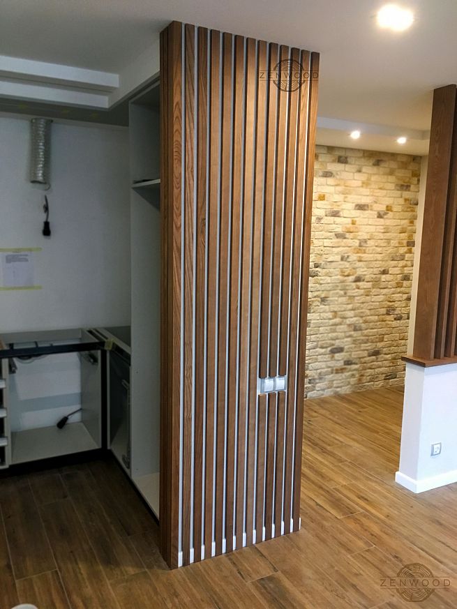 Декор стін вертикальними рейками - Київ | ZenWood