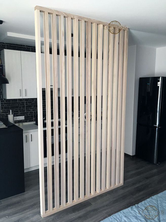 Перегородка зонування вертикальним брусом - Київ | ZenWood