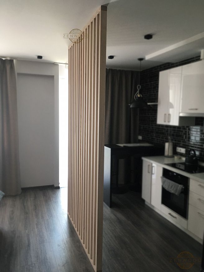 Перегородка зонування вертикальним брусом - Київ | ZenWood