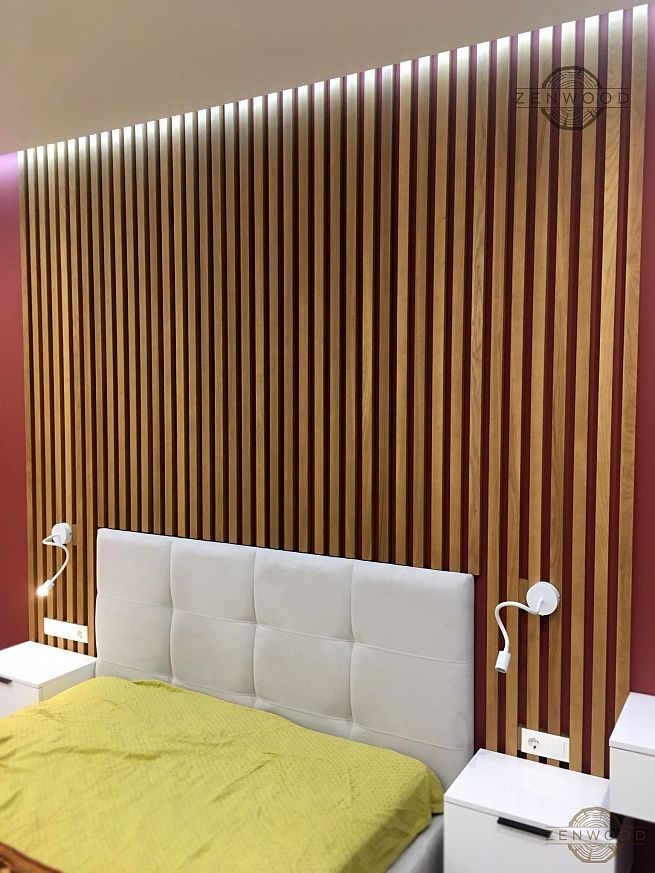 Декор стін вертикальними рейками - Київ | ZenWood