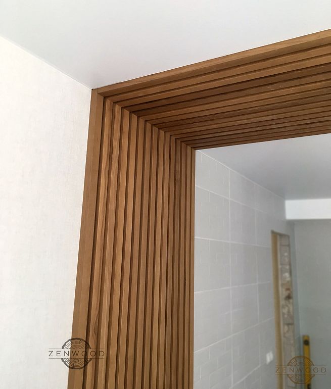 Декор потолка деревянным брусом - Киев | ZenWood