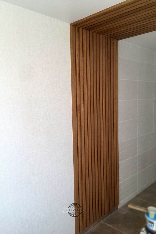 Декор потолка деревянным брусом - Киев | ZenWood