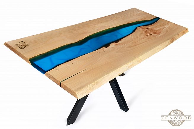 Столи з епоксидної смоли і дерева - Київ | ZenWood
