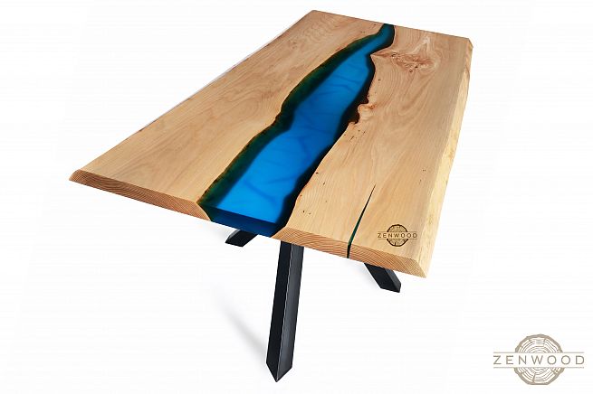 Столи з епоксидної смоли і дерева - Київ | ZenWood
