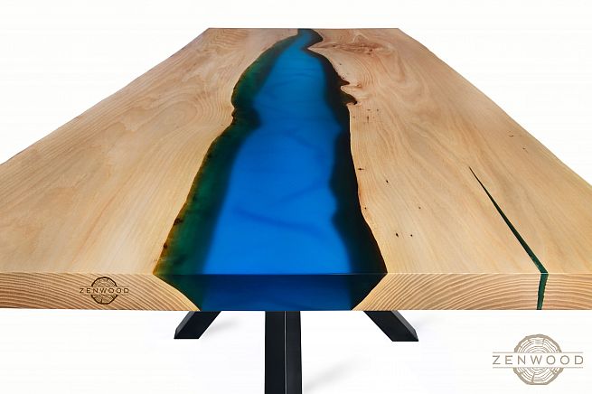 Столи з епоксидної смоли і дерева - Київ | ZenWood
