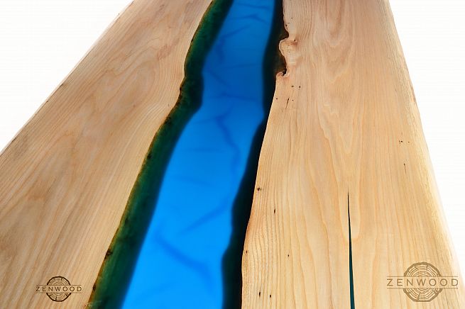 Столи з епоксидної смоли і дерева - Київ | ZenWood