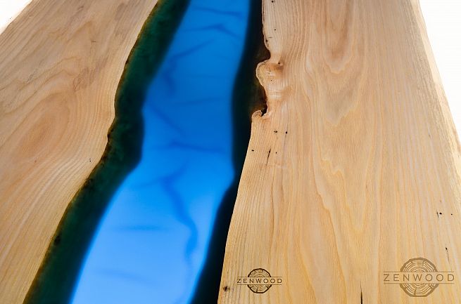 Столи з епоксидної смоли і дерева - Київ | ZenWood